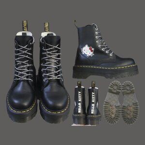 Dr. Martens Jadon Hello Kitty Boots Women’s Size US 6 UK 4 EUR 37, Black
